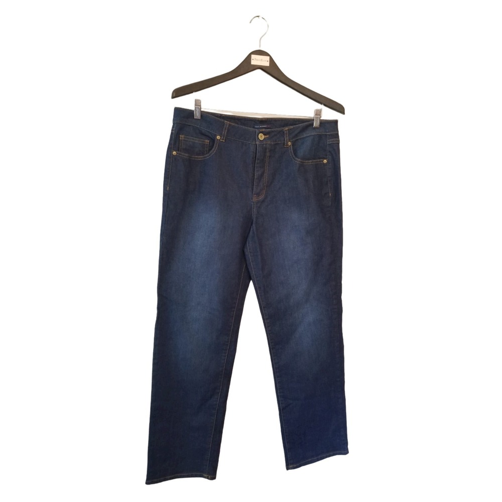 Isaac Mizrahi Live! Stretch Denim Blue Women's Jeans Size 14‎ 35 36 x 29